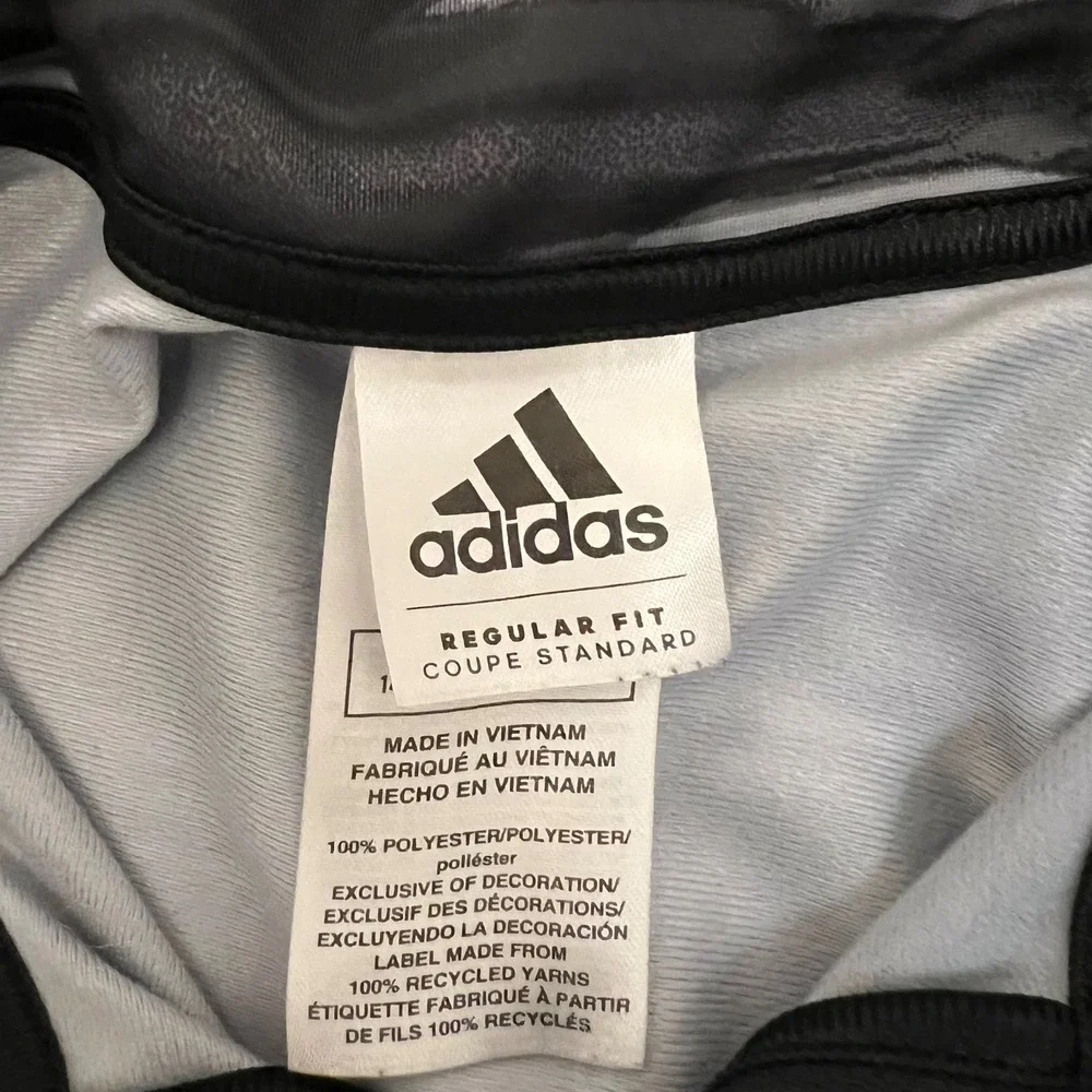 Adidas Kids Track Jacket Full Zip Camo Print Regular Fit Long Sleeve Size Large‎